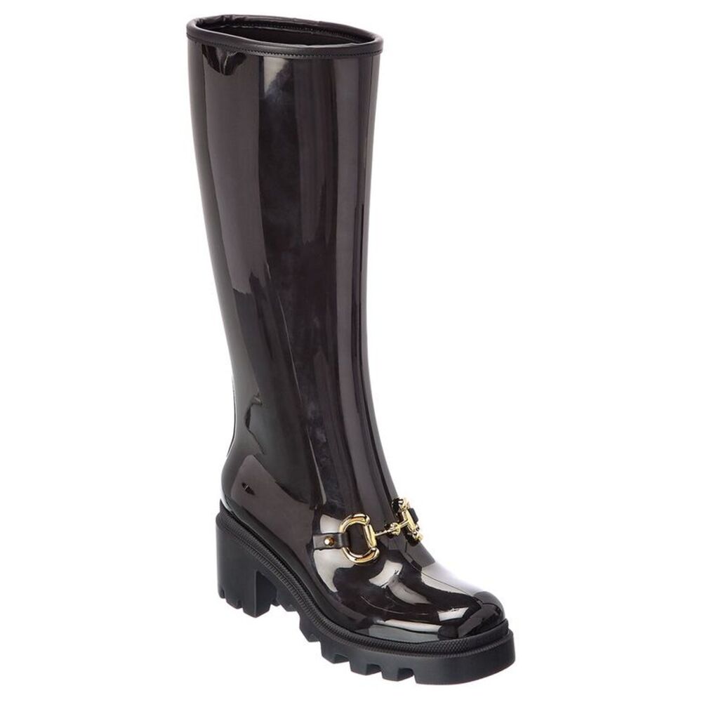 Gucci Horsebit Knee-High Boot, Black